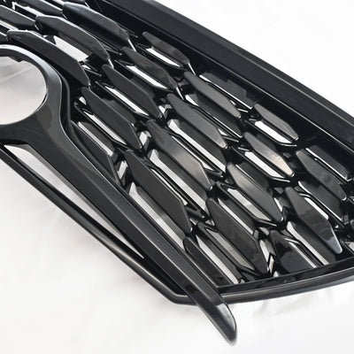 ABS6518BLK 20-21 Toyota Highlander LE/XLE Does not fit grille with Camera Gloss Black Clip-On W/Tape Grille Overlay Chrome Delete Kit