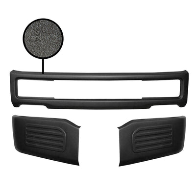 Armor-coated front bumper for 2018-2020 Ford F150, with fog lamps and no tow hook cutouts