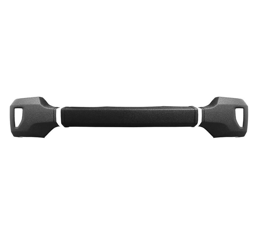 Armor-coated front BumperShellz for 2016-2018 Chevy Silverado 1500, no parking sensors, with fog lamps
