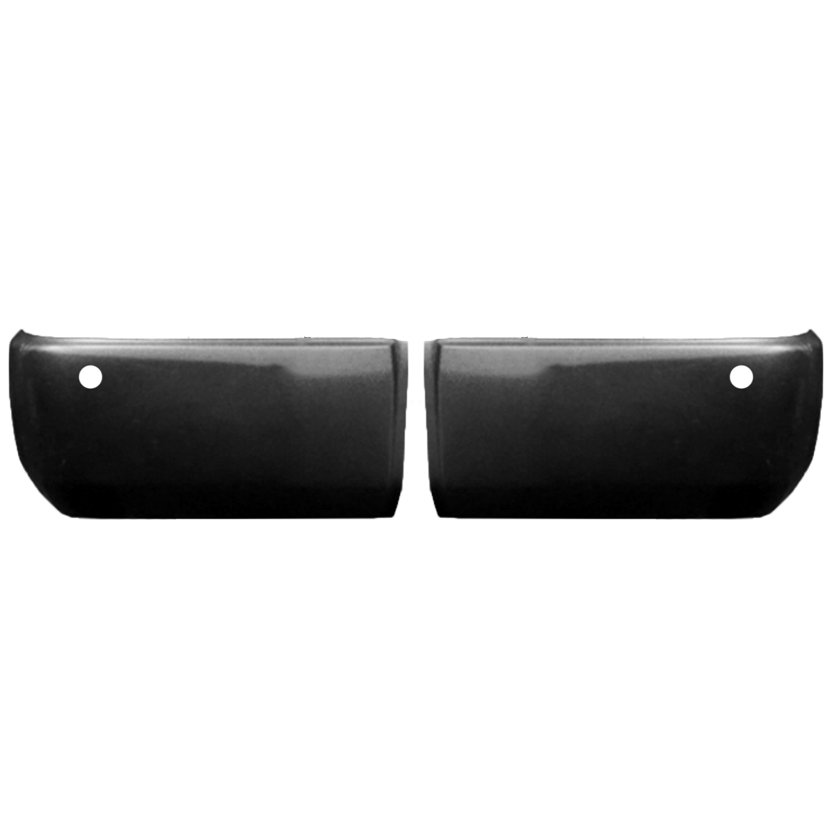 Armor-Coated (Bed lined) BumperShellz Rear Bumper Overlays for 2014-2021 Toyota Tundra, With Sensor Holes – Perfect for a Custom Rear Bumper Appearance.