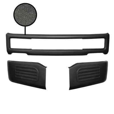 Armor-coated front bumper for 2018-2020 Ford F150, no fog lamp or tow hook cutouts.
