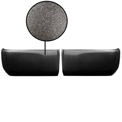 Armor-Coated (Bed lined) BumperShellz Rear Bumper Overlays for 2014-2021 Toyota Tundra, Without Sensor Holes