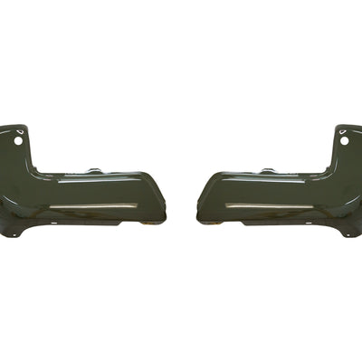 Army Green rear bumper cover for 2016-2023 Toyota Tacoma, featuring parking sensor cutouts
