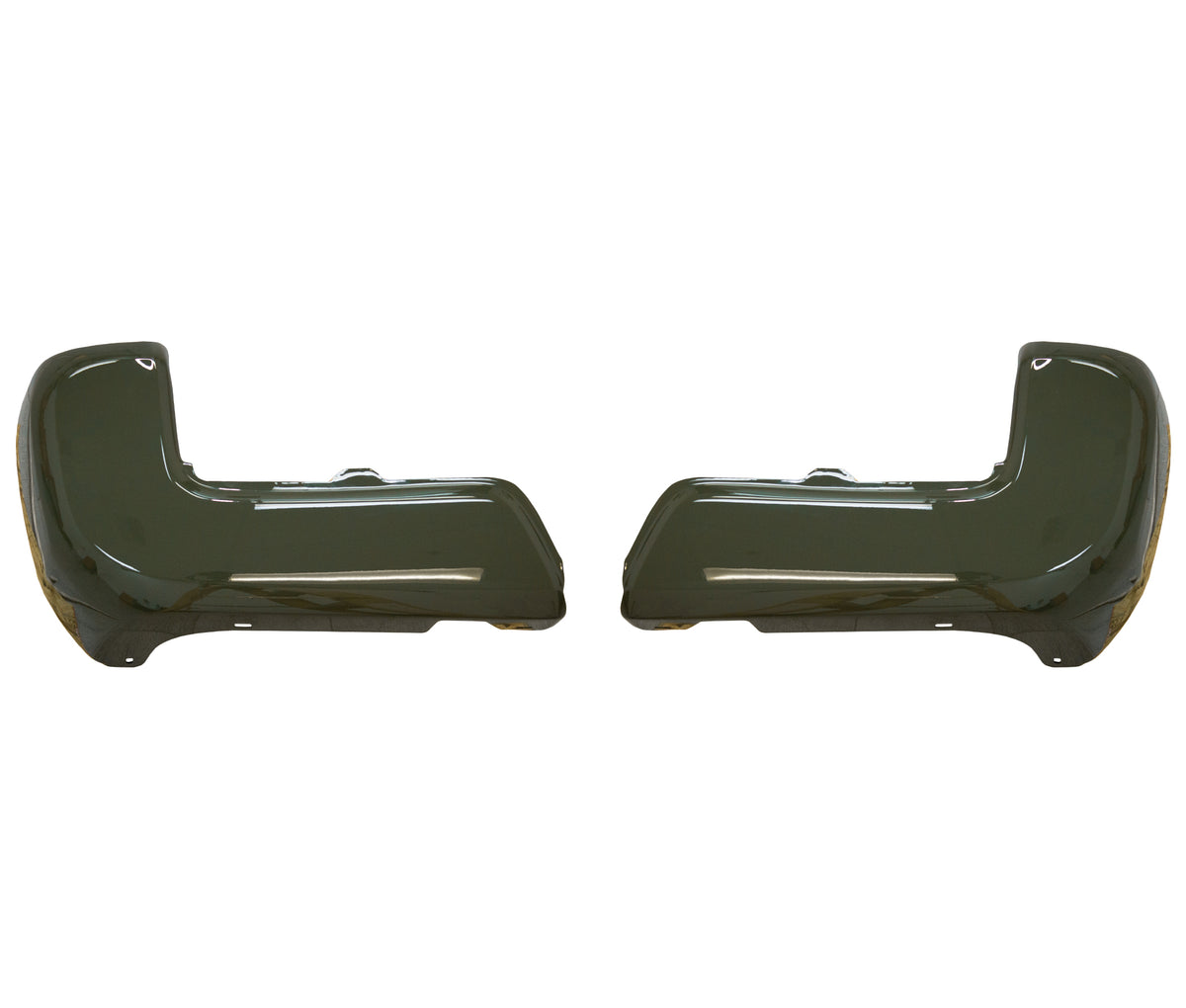Army Green rear bumper cover for 2016-2023 Toyota Tacoma, no parking sensor holes