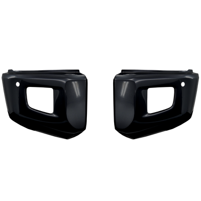 Attitude/Midnight Black (Color Code: 218) BumperShellz Front Bumper Overlays for 2014-2021 Toyota Tundra, Chrome Delete Kit, With Sensor Holes – Ideal for Bumper Black-Out.