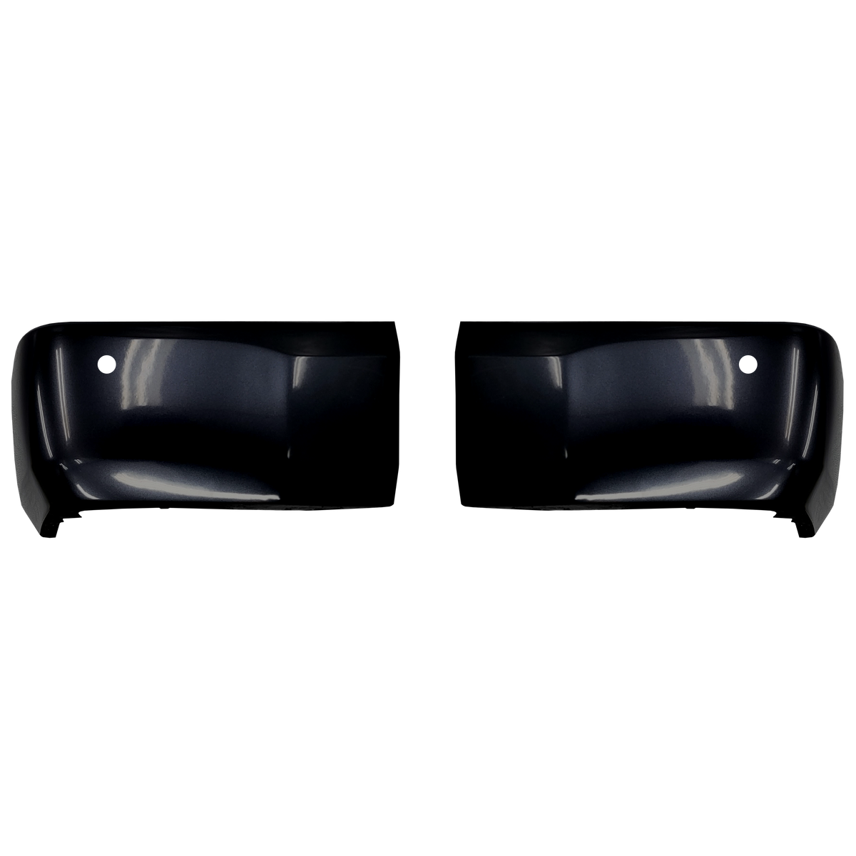 Midnight/Attitude Black (Color Code: 218) BumperShellz Rear Bumper Overlays for 2014-2021 Toyota Tundra, With Sensor Holes 