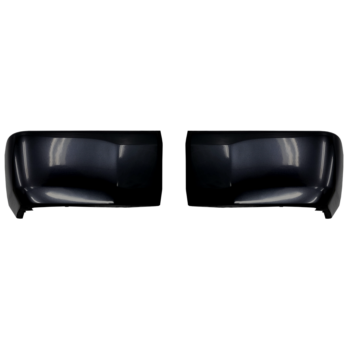 Attitude/Midnight Black Metallic (Color Code: 218) BumperShellz Rear Bumper Overlays for 2014-2021 Toyota Tundra, Without Sensor Holes 