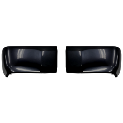 Attitude/Midnight Black Metallic (Color Code: 218) BumperShellz Rear Bumper Overlays for 2014-2021 Toyota Tundra, Without Sensor Holes 