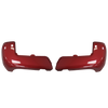 Barcelona Red rear bumper cover for 2016-2023 Toyota Tacoma, featuring parking sensor cutouts.