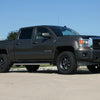 Front end bumper covers Bedlined Shellz installed on a 2014-2015 GMC Sierra to show off the rugged look 