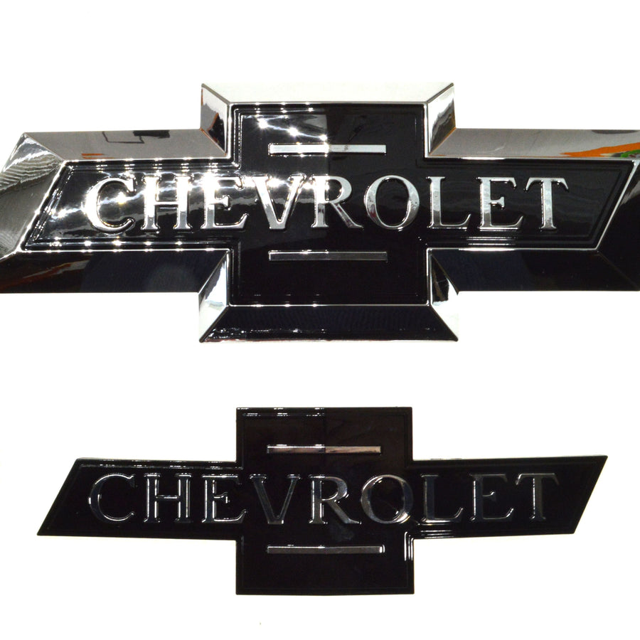 CBT6721-6714BLK 15-20 Chevrolet Colorado 2 PCS Centennial Tape-on Officially Licensed Chevrolet Emblem Set Chrome Delete Kit