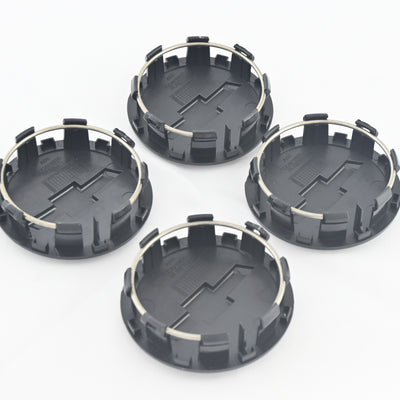 CCAP6800BLK 15-22 Chevrolet Tahoe 4 PCS Gloss Black Replacement Officially Licensed Chevrolet Wheel Cap Chrome Delete Kit