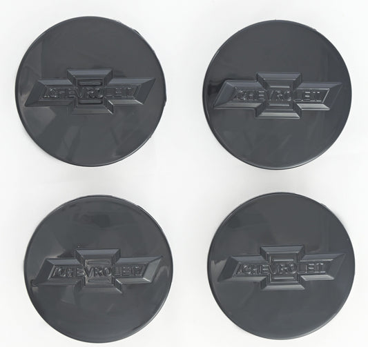CCAP6800BLK 14-22 Chevrolet Silverado 1500 4 PCS Gloss Black Replacement Officially Licensed Chevrolet Wheel Cap Chrome Delete Kit