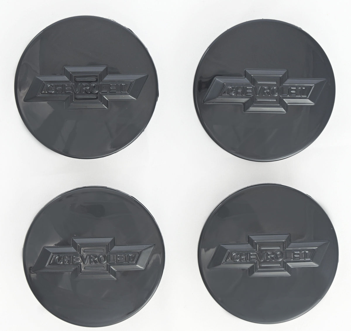 CCAP6800BLK 15-22 Chevrolet Suburban 4 PCS Gloss Black Replacement Officially Licensed Chevrolet Wheel Cap Chrome Delete Kit