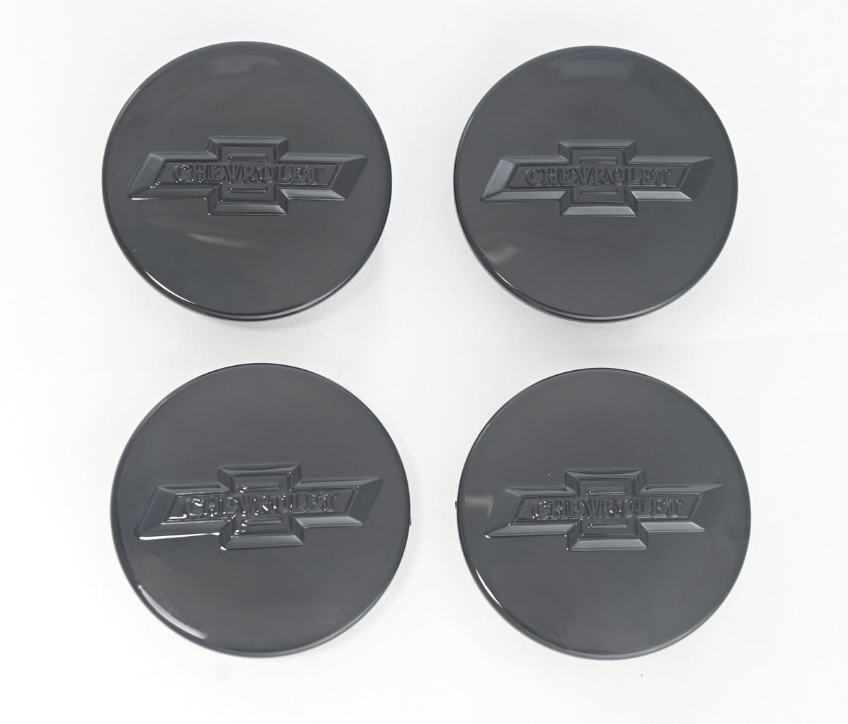 CCAP6804BLK 17-22 Chevrolet Equinox 4 PCS Gloss Black Replacement Officially Licensed Chevrolet Wheel Cap Chrome Delete Kit