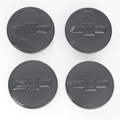 CCAP6804BLK 17-22 Chevrolet Equinox 4 PCS Gloss Black Replacement Officially Licensed Chevrolet Wheel Cap Chrome Delete Kit
