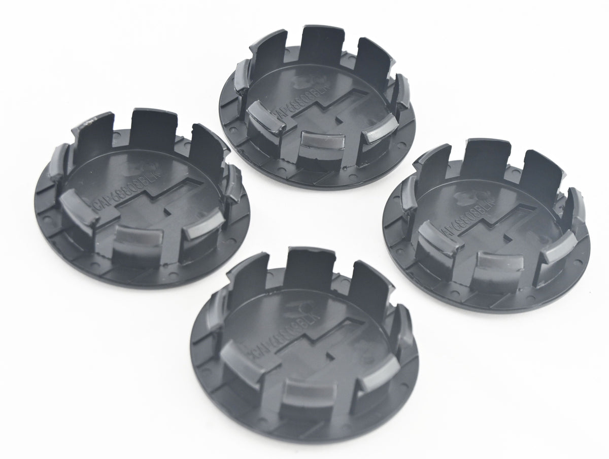 CCAP6808BLK 15-22 Chevrolet Colorado 4 PCS Gloss Black Replacement Officially Licensed Chevrolet Wheel Cap Chrome Delete Kit