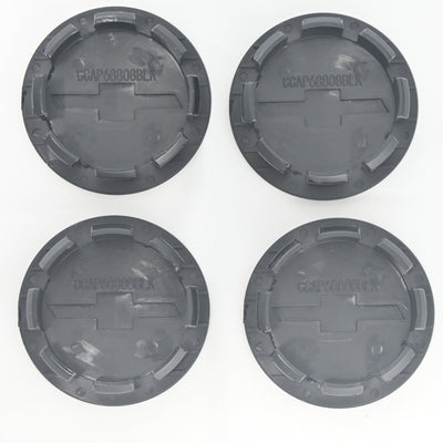 CCAP6808BLK 15-22 Chevrolet Colorado 4 PCS Gloss Black Replacement Officially Licensed Chevrolet Wheel Cap Chrome Delete Kit
