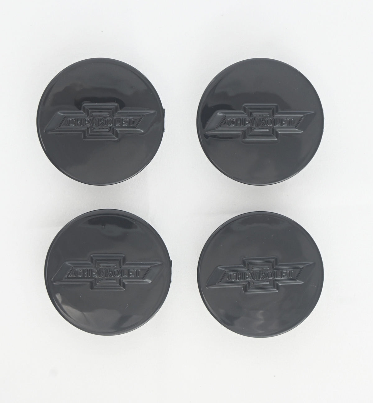 CCAP6808BLK 15-22 Chevrolet Colorado 4 PCS Gloss Black Replacement Officially Licensed Chevrolet Wheel Cap Chrome Delete Kit