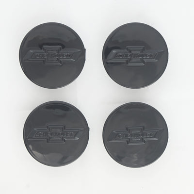 CCAP6808BLK 15-22 Chevrolet Colorado 4 PCS Gloss Black Replacement Officially Licensed Chevrolet Wheel Cap Chrome Delete Kit