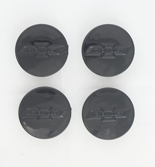 CCAP6808BLK 13-22 Chevrolet Traverse 4 PCS Gloss Black Replacement Officially Licensed Chevrolet Wheel Cap Chrome Delete Kit