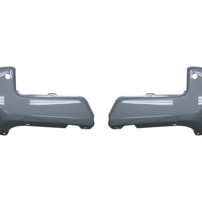 Cement Gray rear bumper cover for 2016-2023 Toyota Tacoma, with parking sensor cutouts.