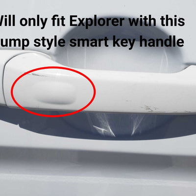 DH6262BLK 12-14 Ford Edge W/ or W/O Smart Key 8 PCS Gloss Black Snap-on W/Tape Door Handle Cover Chrome Delete Kit