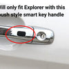 DH6287BLK 11-19 Ford Explorer W/ Smart Key 10 PCS Gloss Black Snap-on W/Tape Door Handle Cover