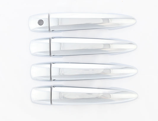DH326 20-22 Nissan Sentra No Smart Key 8 PCS Chrome Snap-on W/Tape Door Handle Cover Chrome Delete Kit