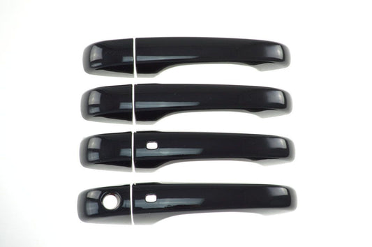 DH6185BLK 11-22 Chrysler 300 W/ Smart Key 8 PCS Gloss Black Snap-on W/Tape Door Handle Cover Chrome Delete Kit