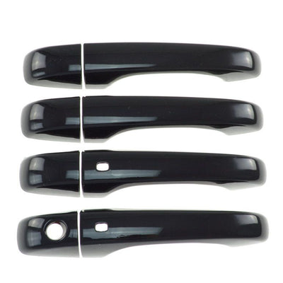 DH6185BLK 11-22 Chrysler 300 W/ Smart Key 8 PCS Gloss Black Snap-on W/Tape Door Handle Cover Chrome Delete Kit
