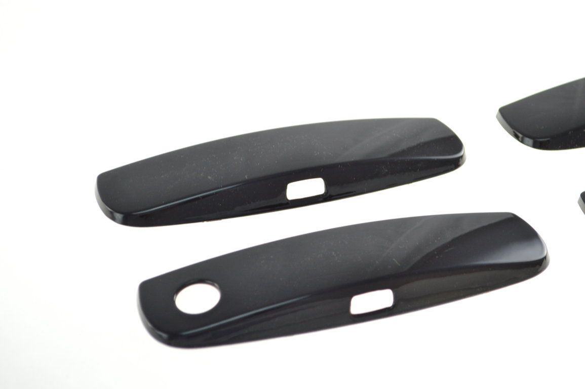 DH6186BLK 11-22 Dodge Charger W/ Smart Key 4 PCS Gloss Black Tape-on Door Handle Cover Chrome Delete Kit