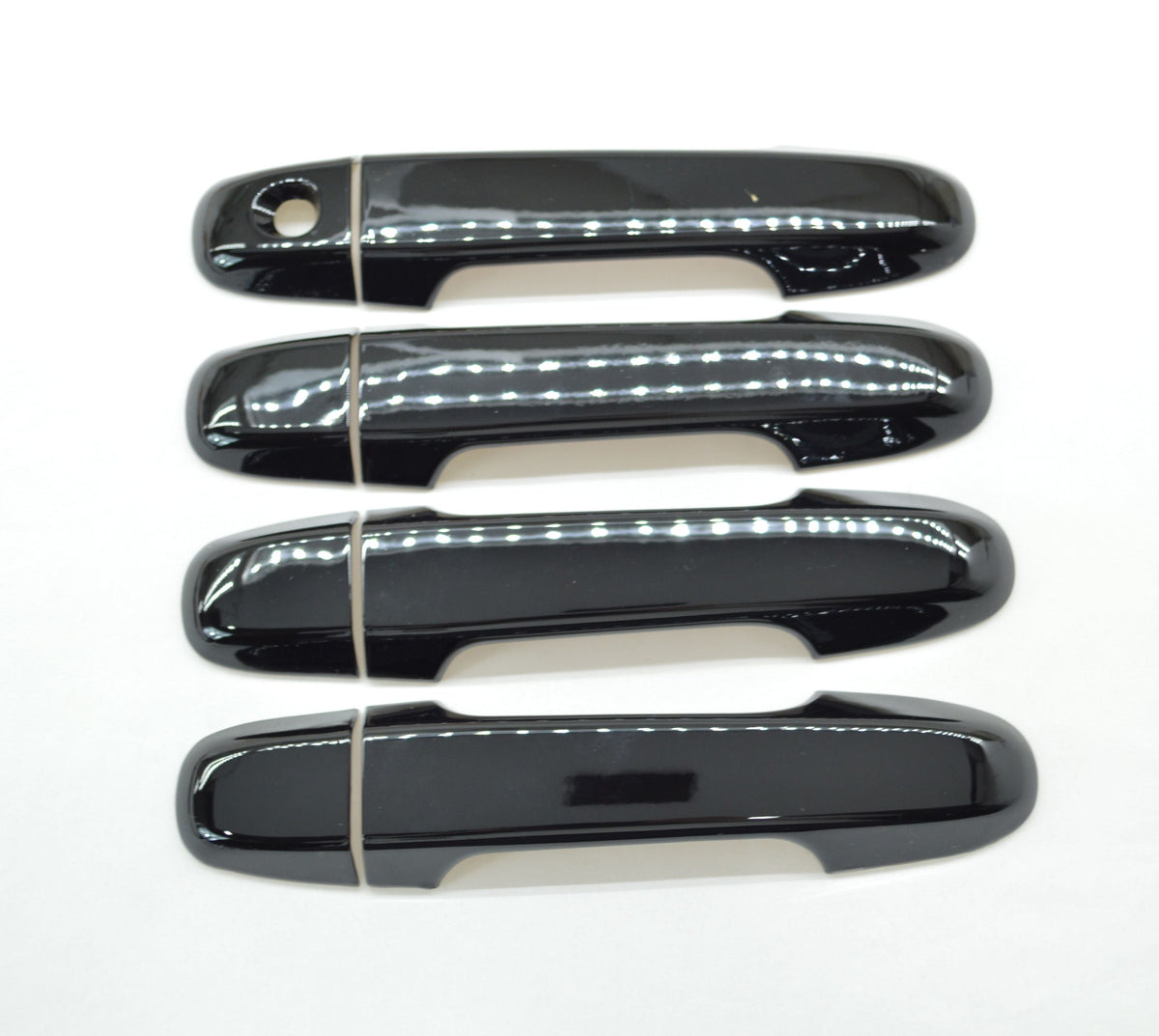 DH6196BLK 2019 Subaru Ascent Works over Keyless Sensors 8 PCS Gloss Black Tape-on Door Handle Cover Chrome Delete Kit