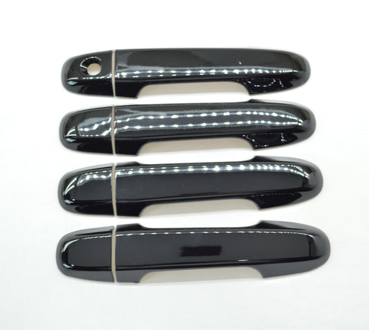 DH6196BLK 2019 Subaru Ascent Works over Keyless Sensors 8 PCS Gloss Black Tape-on Door Handle Cover Chrome Delete Kit