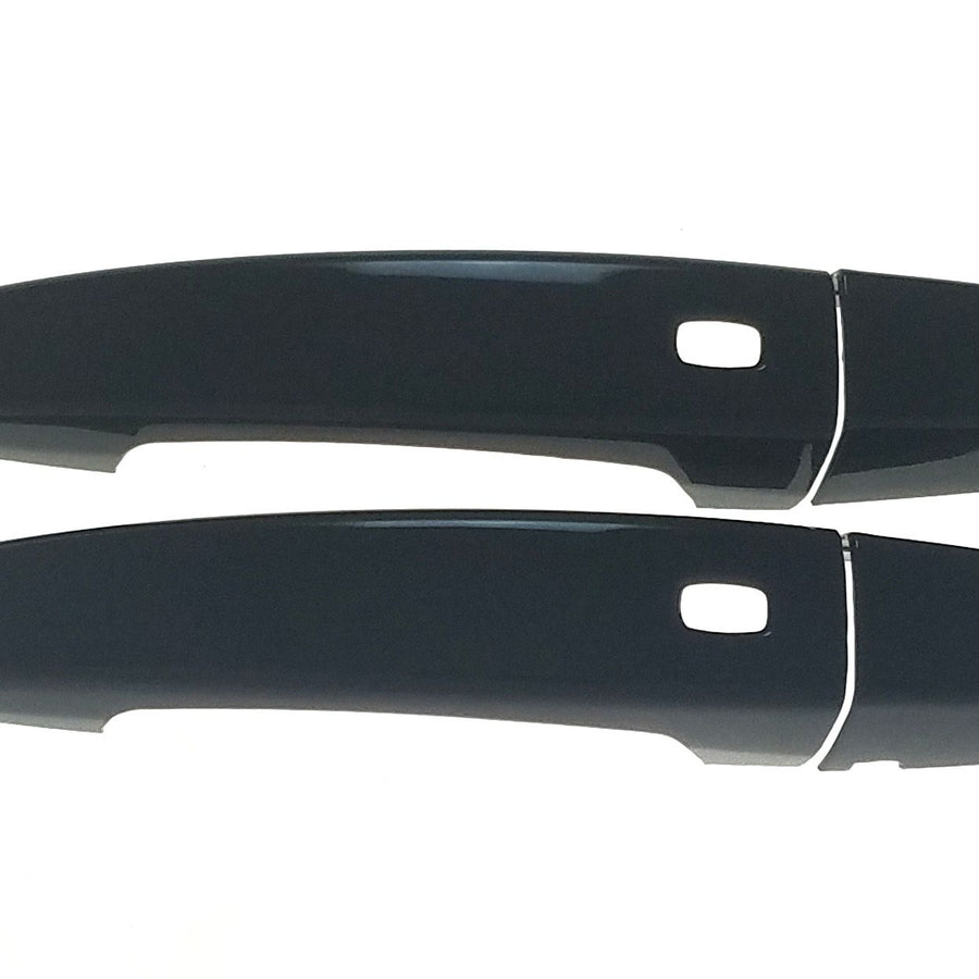 DH6213BLK 16-22 Chevrolet Camaro W/ Smart Key 2 PCS Gloss Black Snap-on W/Tape Door Handle Cover Chrome Delete Kit