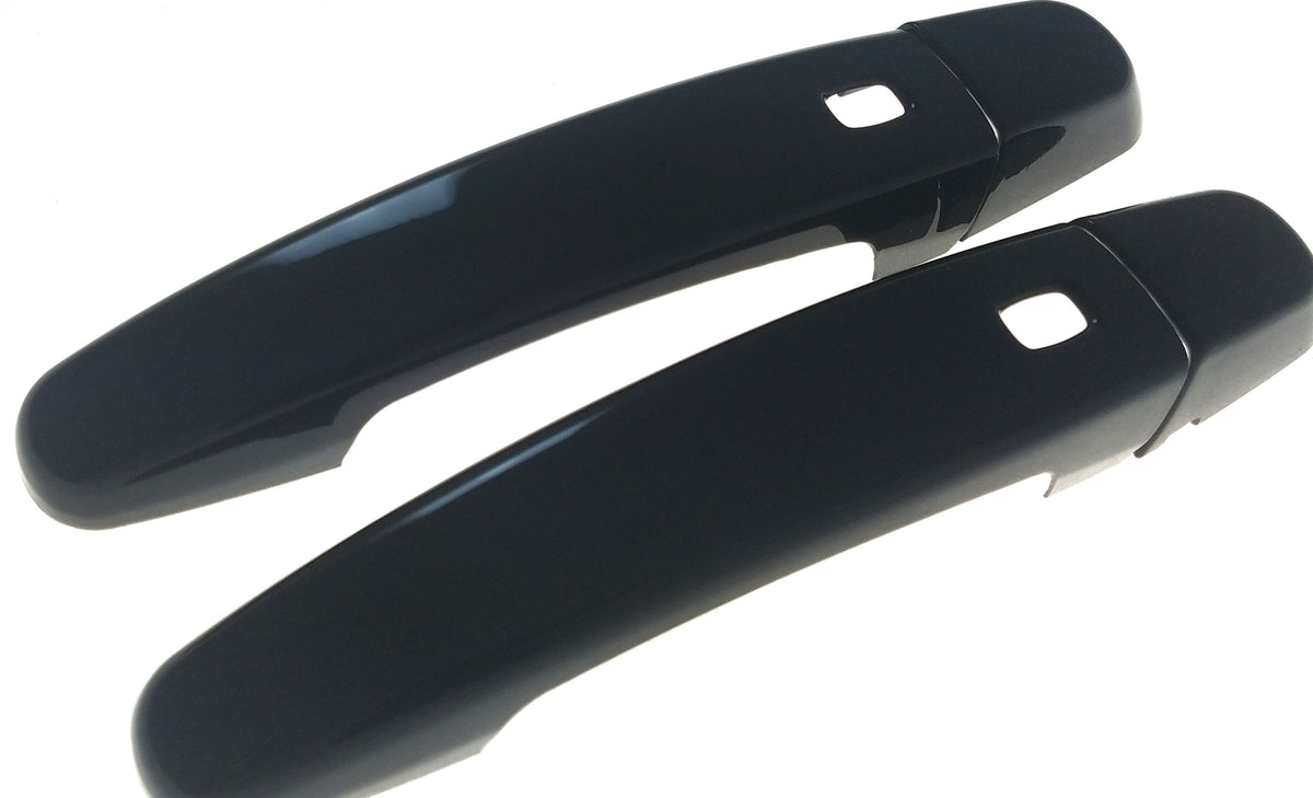 DH6213BLK 16-22 Chevrolet Camaro W/ Smart Key 2 PCS Gloss Black Snap-on W/Tape Door Handle Cover Chrome Delete Kit