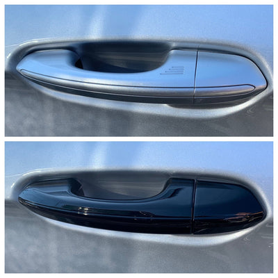 DH6254BLK 13-20 Ford Fusion Works over Keyless Sensors 8 PCS Gloss Black Snap-on W/Tape Door Handle Cover Chrome Delete Kit