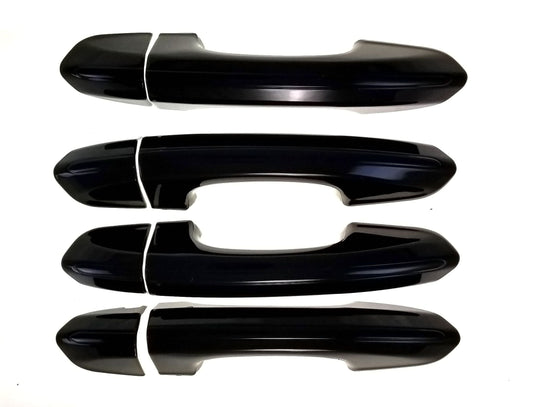 DH6254BLK 15-22 Ford Edge Works over Keyless Sensors 8 PCS Gloss Black Snap-on W/Tape Door Handle Cover Chrome Delete Kit