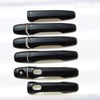 DH6262BLK 12-14 Ford Edge W/ or W/O Smart Key 8 PCS Gloss Black Snap-on W/Tape Door Handle Cover Chrome Delete Kit