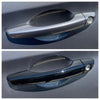 DH6278BLK 18-21 Hyundai Accent No Smart Key 8 PCS Gloss Black Snap-on W/Tape Door Handle Cover Chrome Delete Kit