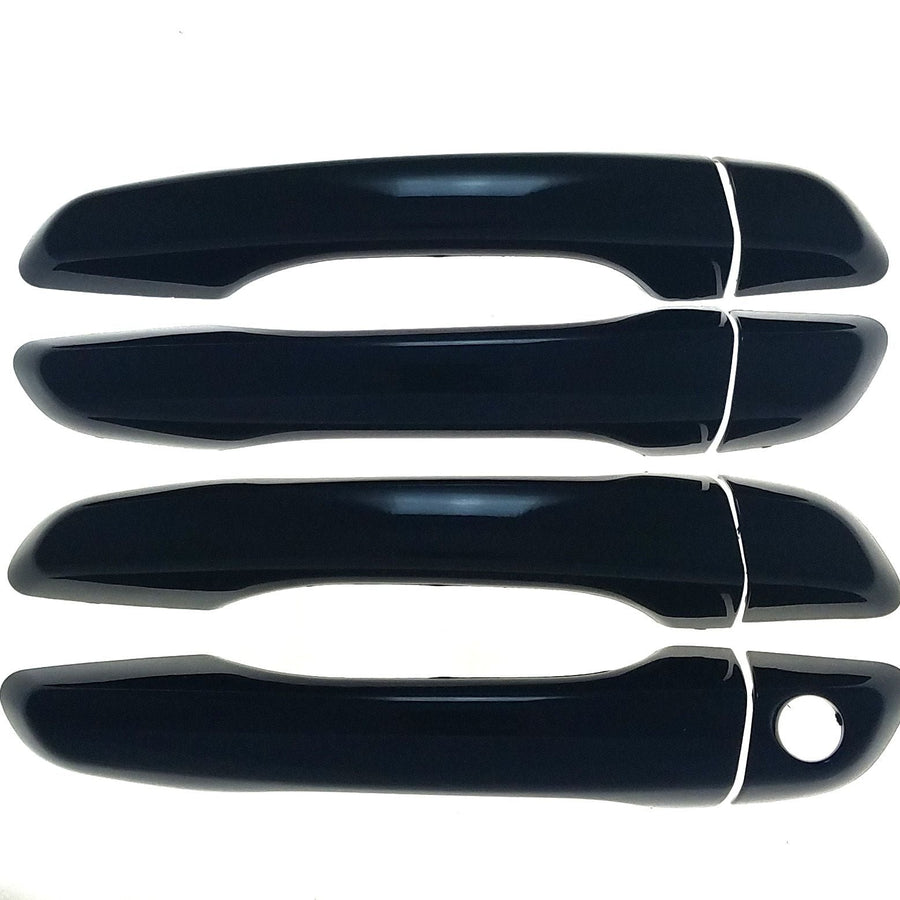 DH6278BLK 16-21 Hyundai Elantra No Smart Key 8 PCS Gloss Black Snap-on W/Tape Door Handle Cover Chrome Delete Kit