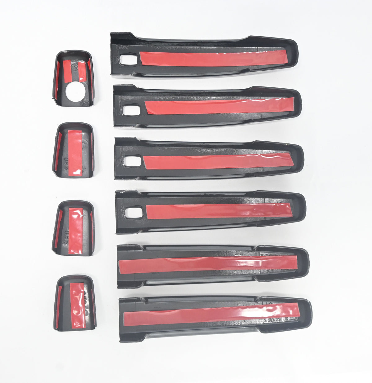 DH6280BLK 14-20 Chevrolet Sonic W/ Smart Key 8 PCS Gloss Black Snap-on W/Tape Door Handle Cover
