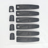 DH6280BLK 14-21 Chevrolet Spark W/ Smart Key 8 PCS Gloss Black Snap-on W/Tape Door Handle Cover