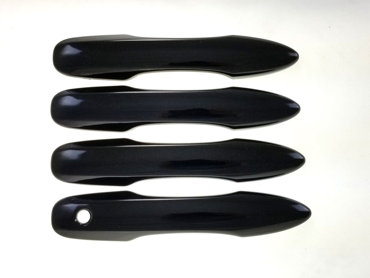 DH6284BLK 19-22 Toyota Avalon Works over Keyless Sensors 4 PCS Gloss Black Snap-on W/Tape Door Handle Cover