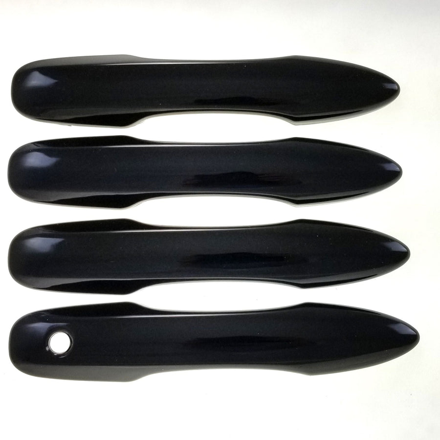 DH6284BLK 18-22 Toyota Camry Works over Keyless Sensors 4 PCS Gloss Black Snap-on W/Tape Door Handle Cover