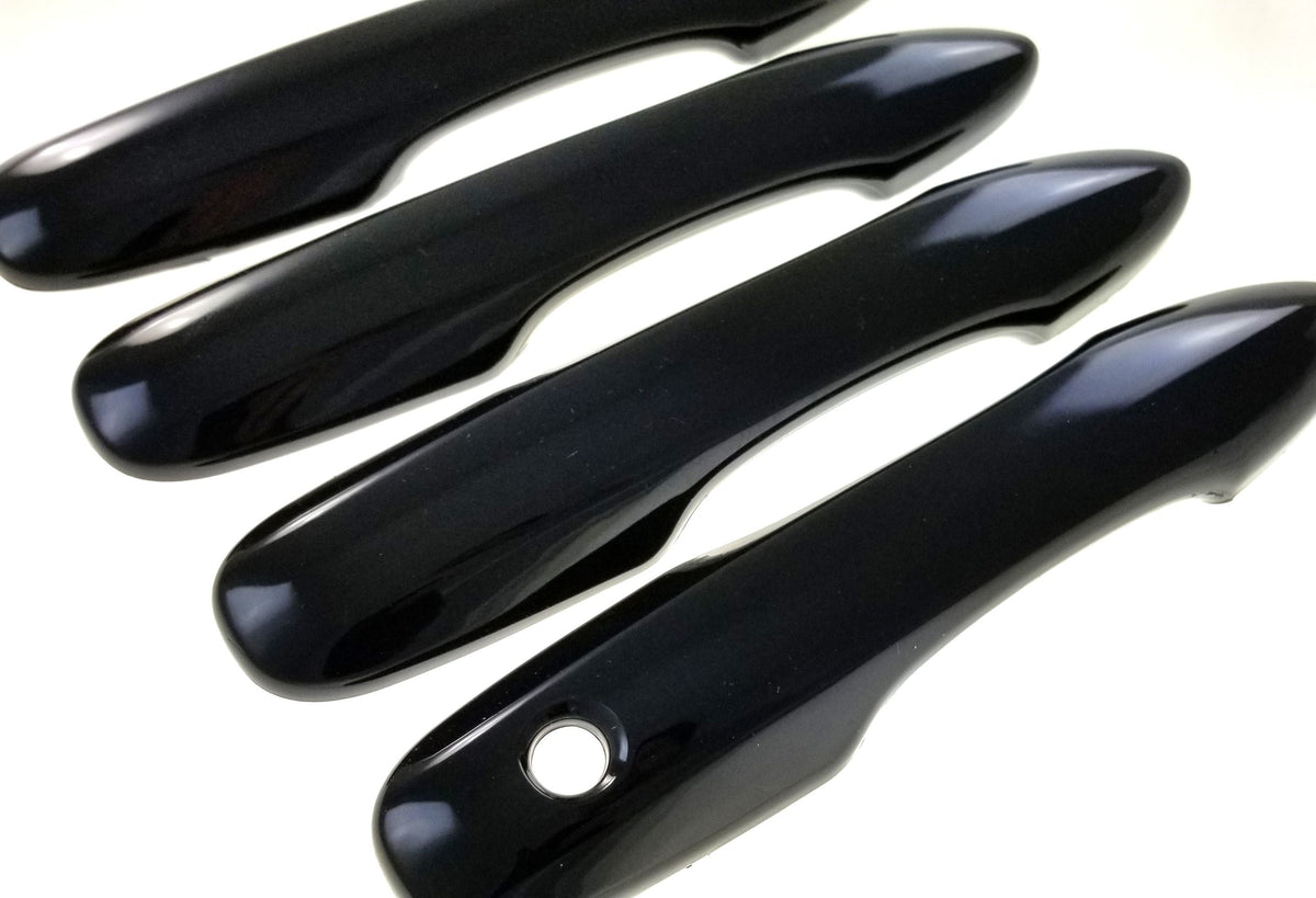 DH6284BLK 20-22 Toyota Corolla Works over Keyless Sensors 4 PCS Gloss Black Snap-on W/Tape Door Handle Cover
