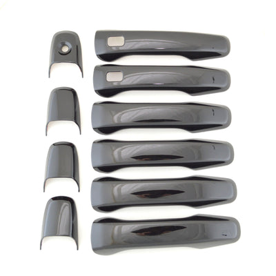 DH6287BLK 11-19 Ford Explorer W/ Smart Key 10 PCS Gloss Black Snap-on W/Tape Door Handle Cover
