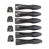 DH6289BLK 13-21 Nissan Pathfinder W/ or W/O Smart Key 10 PCS Gloss Black Snap-on W/Tape Door Handle Cover