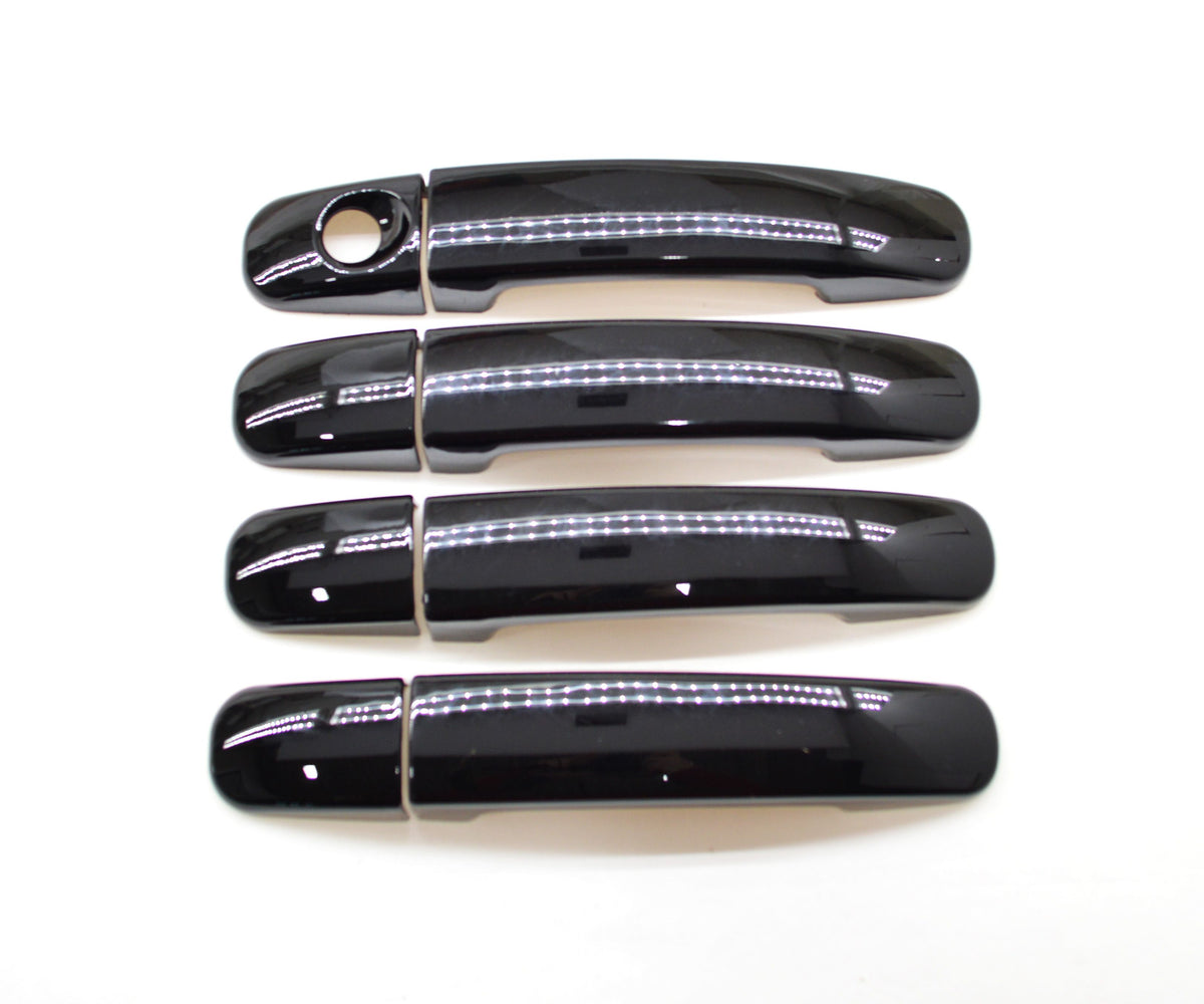 DH6291BLK 19-22 Ford Ranger No Smart Key 8 PCS Gloss Black Snap-on W/Tape Door Handle Cover