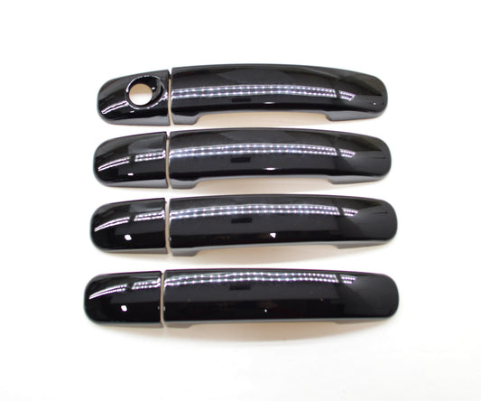 DH6291BLK 19-22 Ford Ranger No Smart Key 8 PCS Gloss Black Snap-on W/Tape Door Handle Cover